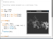 Screenshot of Processing 1.2.1 on GNU/Linux