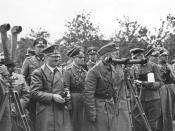 Rommel with Hitler and Bormann in Poland (September 1939)