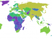 Countries by carbon dioxide emissions world map