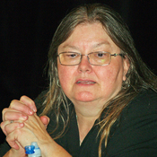 English: Dorothy Allison at the 2008 Brooklyn Book Festival in New York City.