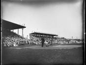 New Orleans, 1921: Baseball game in Pelican Stadium.