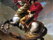 Napoleon Crossing the Alps (David). In 1800 Bonaparte took the French Army across the Alps, eventually defeating the Austrians at Marengo