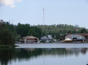 Temagami, Ontario, Canada, on the shores of Lake Temagami.
