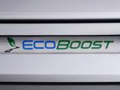 All Ford's models with EcoBoost engines are identified by Ford's leaf road logo badge.