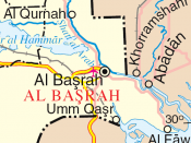 The Arvandrud/Shatt al-Arab, Iran/Iraq border