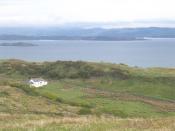 English: Barnhill (Cnoc an t-Sabhail), near to Kinuachdrachd, Argyll And Bute, Great Britain. Cnoc an t-Sabhail (English: Barnhill) was the house in which George Orwell spent the summers of 1946-1949 writing the novel "1984".