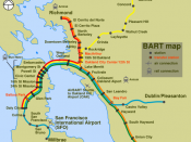 Map of Bay Area Rapid Transit System (BART)