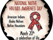 English: This is the official seal of the National Native HIV/AIDS Awareness day.