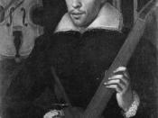 Claudio Monteverdi (1567-1643), about age 30, at the Gonzaga Court in Mantua -