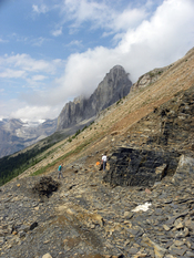 English: Walcott Quarry of the Burgess Shale (Middle Cambrian), British Columbia.