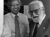 Sabin (right) with Robert C. Gallo, M.D circa 1985