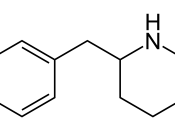 English: 2-Benzylpiperidine, a stimulant drug of the piperidine class.