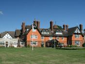 English: Rapkyns. This country house is now a care home run by Sussex Health Care. Photograph taken from footpath 2874.