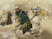 A Japanese print depicting General Kuropatkin at the Battle of Liaoyang