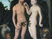 Lucas Cranach the Elder (1472-1553): Adam and Eve. Beech wood, 1533. Bode-Museum, Berlin (Erworben 1830, Königliche Schlösser, Gemäldegalerie Kat. 567)