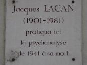 Jacques Lacan plaque - 5 rue de Lille, Paris 7