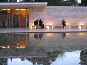 The Barcelona Pavilion. Built by Ludwig Mies van der Rohe in 1929 for the Universal exhibition. reconstruction 1983–1989