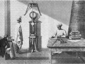 Measuring gravity with an invariable pendulum, Madras, India, 1821