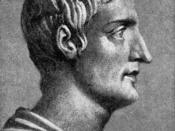 English: Drawing of the Roman historian by an unknown illustrator, based on an antique bust. (reference) Original caption: TACITUS, THE HISTORIAN / This great man was one of the chief ornaments of the reigns of Vespasian and later emperors. His friendship