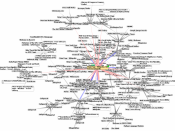 A data visualization of Wikipedia as part of the World Wide Web, demonstrating hyperlinks