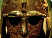 Helmet from the Sutton Hoo ship-burial 1, England.