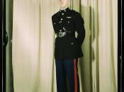 Marine Corps Captain in dress blue uniform, W[orld] W[ar] II  (LOC)