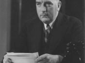 Australian Prime Minister Robert Menzies in September 1939, broadcasting to the nation the news of the outbreak of World War II.
