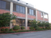 The exterior of the Gordon Biersch Brewing Company brewery and bottling plant in San Jose, California.