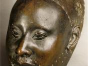 Yoruba bronze head from the city of Ife, 12 century