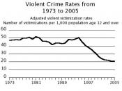 Violent crime rates 1973-2005