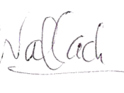 English: Eli Wallach's signature