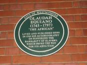 Plaque for Olaudah Equiano