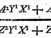 Equation for z from Page 657 of Gabriel Cramer's book “Introduction a l’analyse de lignes courbes algébriques”.