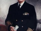 English: Fleet Admiral Chester W. Nimitz, USN Oil on canvas, 46.5