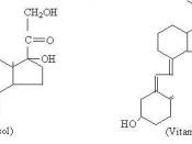 English: Diagrammatic representation of the chemical structure of two steroid hormones; one with an intact steroid nucleus (cortisol) and one without (vitamin D3) Drawn by myself in Microsoft Word Endocrinology