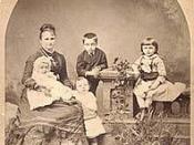 Writer Kate Chopin and her sons Frederick, George, Jean, and Oscar, in New Orleans, 1877.