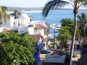 A view of the town of Puerto Escondido