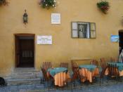 the house where Vlad Tepes, known as Dracul, was born. Nowadays it's a restaurant