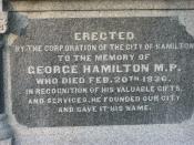 George Hamilton tombstone, Hamilton Cemetery, City founder of Hamilton, Ontario
