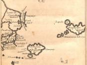 English: Map of Lugnagg, Glubbdubdrib, Laputa, etc., for the 1726 edition of Jonathan Swift's Lemuel Gulliver's travels into several remote nations of the world