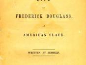 The title page of the 1845 edition of Narrative of the Life of Frederick Douglass, An American Slave