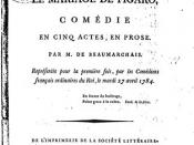 Title page from 1st edition play The Marriage of Figaro