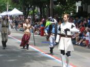 Front: Young Obi-Wan Kenobi in Clone Trooper Armor, Rear Left: Random Jedi, Rear Middle: Princess Leia Organa in Slave Costume, Rear Right: Rebel infantryman