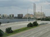 West Palm Beach skyline from Interstate 95