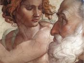 Michelangelo - Sistine Chapel - Ezekiel, detail - 1510