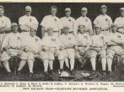 The 1910 Pelicans, Southern Association Champions. #12, Shoeless Joe Jackson, was about to go on to fame in the majors.