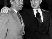 With playwright Tennessee Williams in 1967
