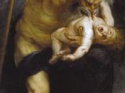 Peter Paul Rubens' earlier Saturn Devouring His Son (1636) may have inspired Goya.