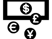 English: Currencies exchange logo Français : Logo symbolisant le change de devises