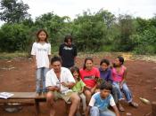 Guarani nuclear family of Mato Grosso do Sul, Brasil